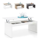 Mesa centro elevable Blanco Brillo, Ceniza o Roble, Zenit por sólo 44,95 €
