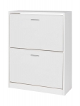 Mueble Zapatero 2 Puertas 85x65x27cm Capacidad 12 Pares (Blanco) por 36,36 €