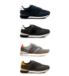 Mustang Zapatillas Jakym Hombre Negro Azul Gris Tela Sintético Plano por 19,99 €