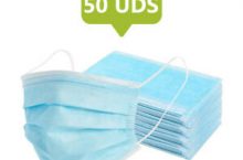 Pack Mascarilla higiénica de 3 capas | 50 uds – Grupo K-2 por 14,99 €