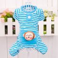 Pets Pajamas Small Dog Clothes Sleepwear Animal Stripes Pocket Puppy Romper 3 Cachorro Mascotas Clothing