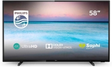Philips 58PUS6504/12 LED 4K UHD, 3840 x 2160, Negro brillante por 409,99 €