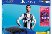 PS4 1TB + JUEGO FIFA 19 + PSPLUS 14 DÍAS por sólo 296,95 €