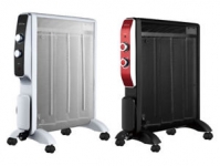 Radiador de Mica 2000 W color blanco o negro con ruedas por sólo 49,95 €