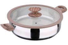 San Ignacio Granito Cacerola, Acero Inoxidable, Gris, 28 cm (tartera) por 27,90 €