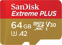 SanDisk Extreme PLUS microSDXC de 64 GB por 25,49 €