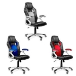 Silla racing gaming sillon de despacho color Azul Rojo o Gris -McHaus por 59,90 €