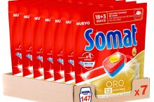Somat Oro Cápsulas Lavavajillas Pack 7, Total: 147 Cápsulas por 38,62 €
