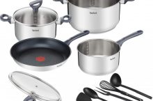 Tefal Daily Cook Juego Sartenes y Cazos, Acero Inoxidable por 69,99 €