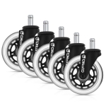 YOHOOLYO 5Pcs Ruedas para Sillas de Oficina 10x22mm por 17,99 €
