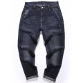 Zip Fly Graphic Tapered Fit Jeans